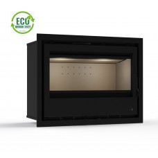 Pack Complet Insert Lagos Ecodesign Modèle Lagos-C-695 Porte Battante Avec Puissance 7.3Kw De La Marque Termofoc Oui, Avec Ventilation, Foyer Acier Carbone Et Vermiculite + Pour Insert Lagos-C-695 Option Cadre 4 Côtés Acier Cadre 4L - Dimensions :756X614X