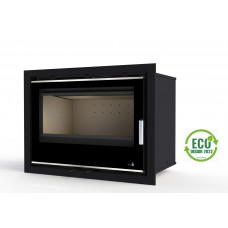 Pack Complet Insert Portimao Ecodesign Modèle Portimao-C-795-S Porte Battante Avec Puissance 8Kw De La Marque Termofoc Oui, Avec Ventilation , Foyer Acier Carbone Et Vermiculite + Pour Insert Portimao-C-795-S Option Cadre 4 Côtés Acier Cadre 4L - Dimensio