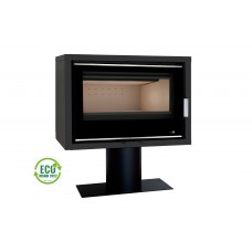 Insert Poêle A Bois Portimao Ecodesign Modèle Portimao-Sl-795-S-Base Porte Battante Avec Puissance 8Kw De La Marque Termofoc Oui Avec Ventilation , Foyer Acier Carbone Et Vermiculite