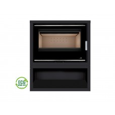 Insert Poêle A Bois Portimao Ecodesign Modèle Portimao-Sl-795-S-Box Porte Battante Avec Puissance 8Kw De La Marque Termofoc Oui Avec Ventilation , Foyer Acier Carbone Et Vermiculite