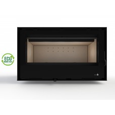 Pack Complet Insert Aveiro Ecodesign Modèle Aveiro-C-895 Porte Battante Avec Puissance 9Kw De La Marque Termofoc Oui, Avec Ventilation , Foyer Acier Carbone Et Vermiculite + Pour Insert Aveiro-C-895 Option Cadre 4 Côtés Acier Cadre 4L - Dimensions :956X61