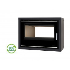 Insert Portimao Ecodesign Modèle Portimao-Sl-795-S-Df Porte Battante Double Face Avec Puissance 7Kw De La Marque Termofoc Oui Avec Ventilation , Foyer Acier Carbone Et Vermiculite