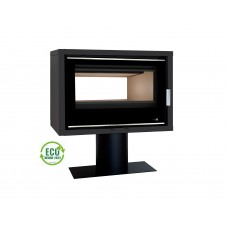 Insert Poêle A Bois Portimao Ecodesign Modèle Portimao-Sl-795-S-Df-Base Porte Battante Double Face Avec Puissance 7Kw De La Marque Termofoc Oui Avec Ventilation , Foyer Acier Carbone Et Vermiculite