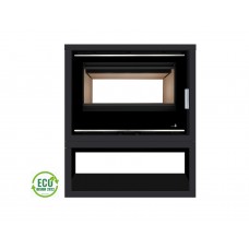 Insert Poêle A Bois Portimao Ecodesign Modèle Portimao-Sl-795-S-Df-Box Porte Battante Double Face Avec Puissance 7Kw De La Marque Termofoc Oui Avec Ventilation , Foyer Acier Carbone Et Vermiculite