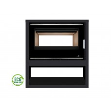 Insert Poêle A Bois Portimao Ecodesign Modèle Portimao-Sl-895-S-Df-Box Porte Battante Double Face Avec Puissance 8Kw De La Marque Termofoc Oui Avec Ventilation , Foyer Acier Carbone Et Vermiculite